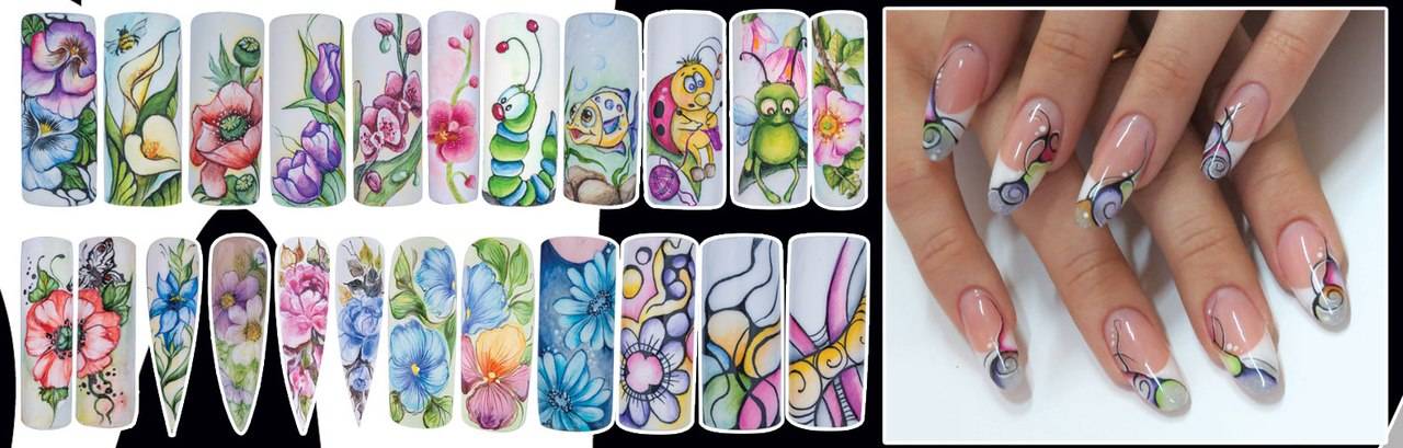 Рисунки на ногтях акриловыми красками: для начинающих | quclub.ru